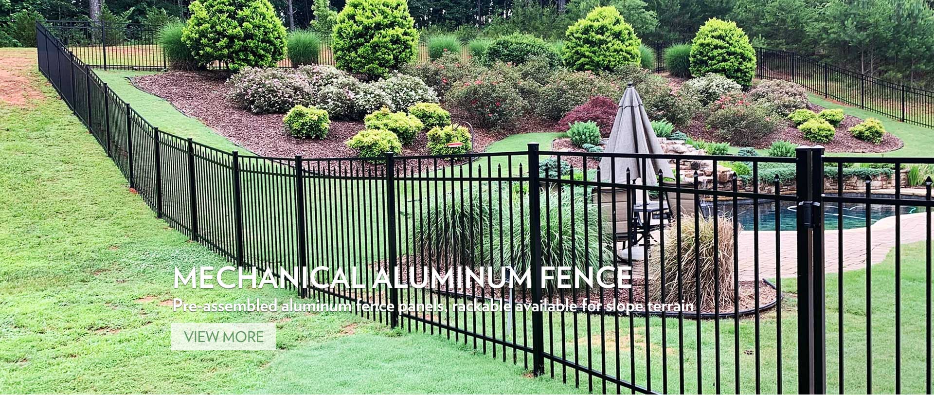 Mechanical Aluminum Fence