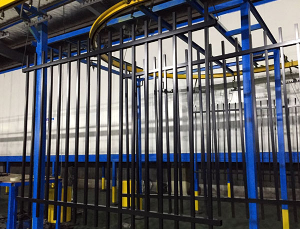 Rod top Ornamental Steel Fence Powder Coating