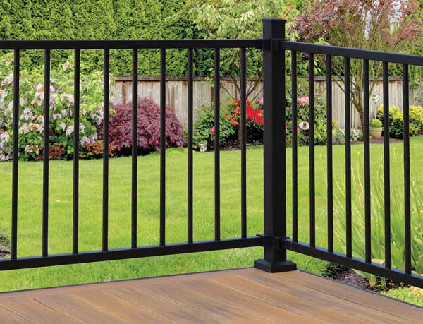 Iron deck railings